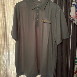 Cutter buck pga gray polo large